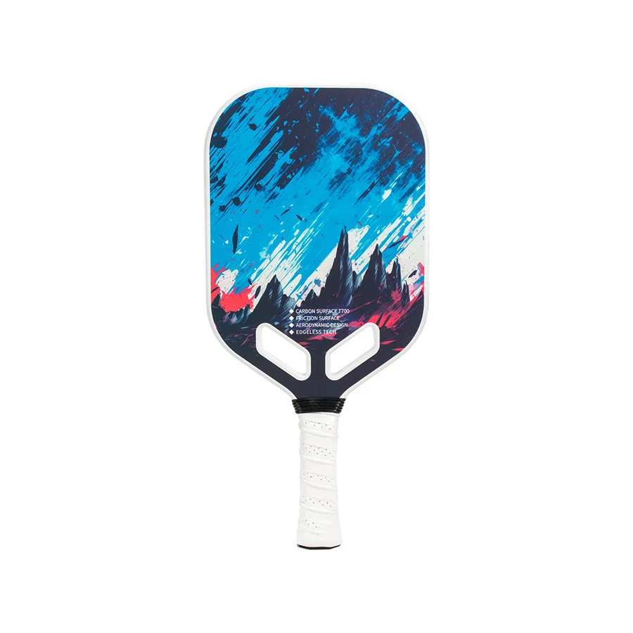Pickleball Paddles 2024 hot Edge less Toray Raw Carbon T700 Fiber Pickle ball Paddle With Grooves Texture Beach Tennis Racket