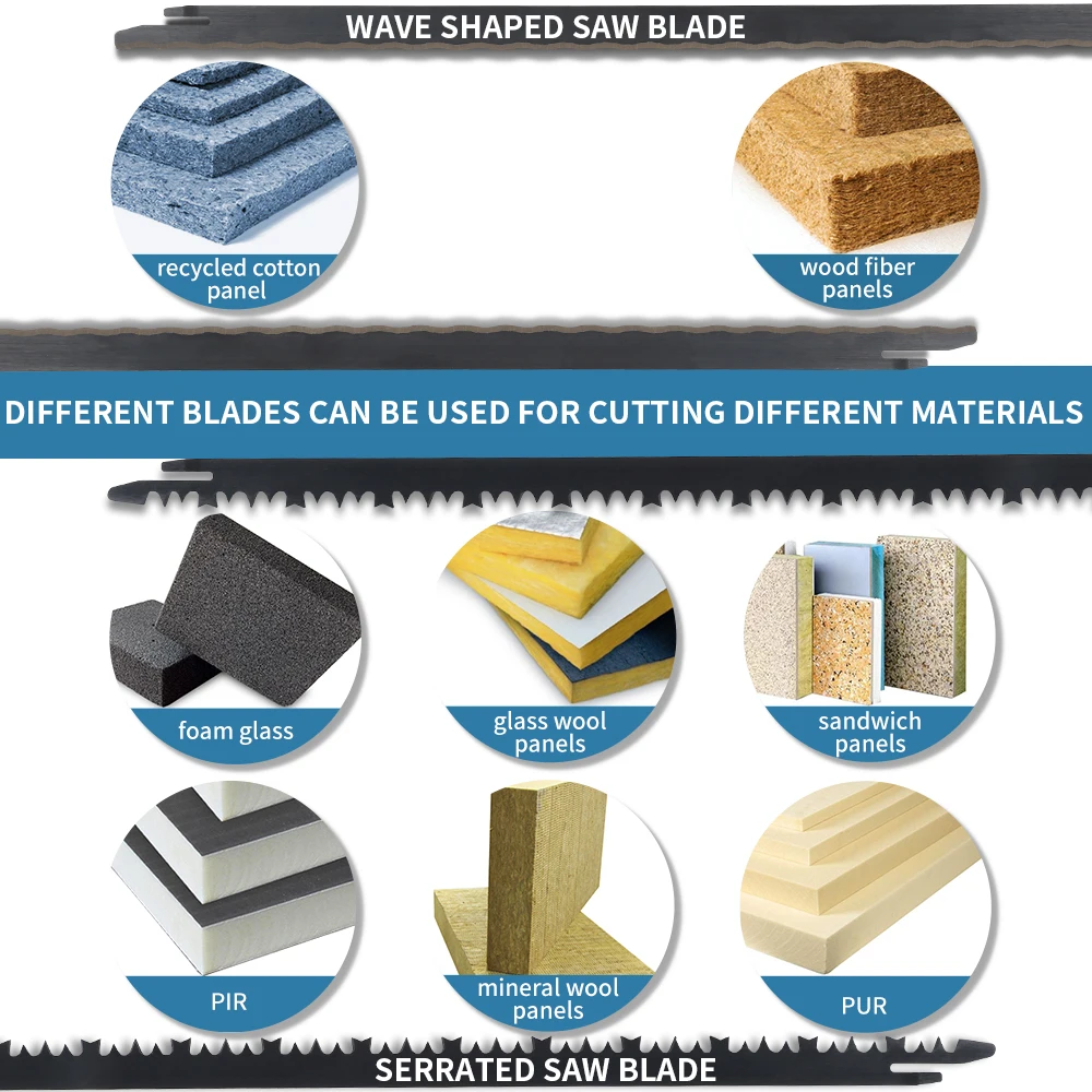 Wholesale MINOVA Double-blade Insulating Material Saw One-Handed Portable Machine For Cutting Rock Wool