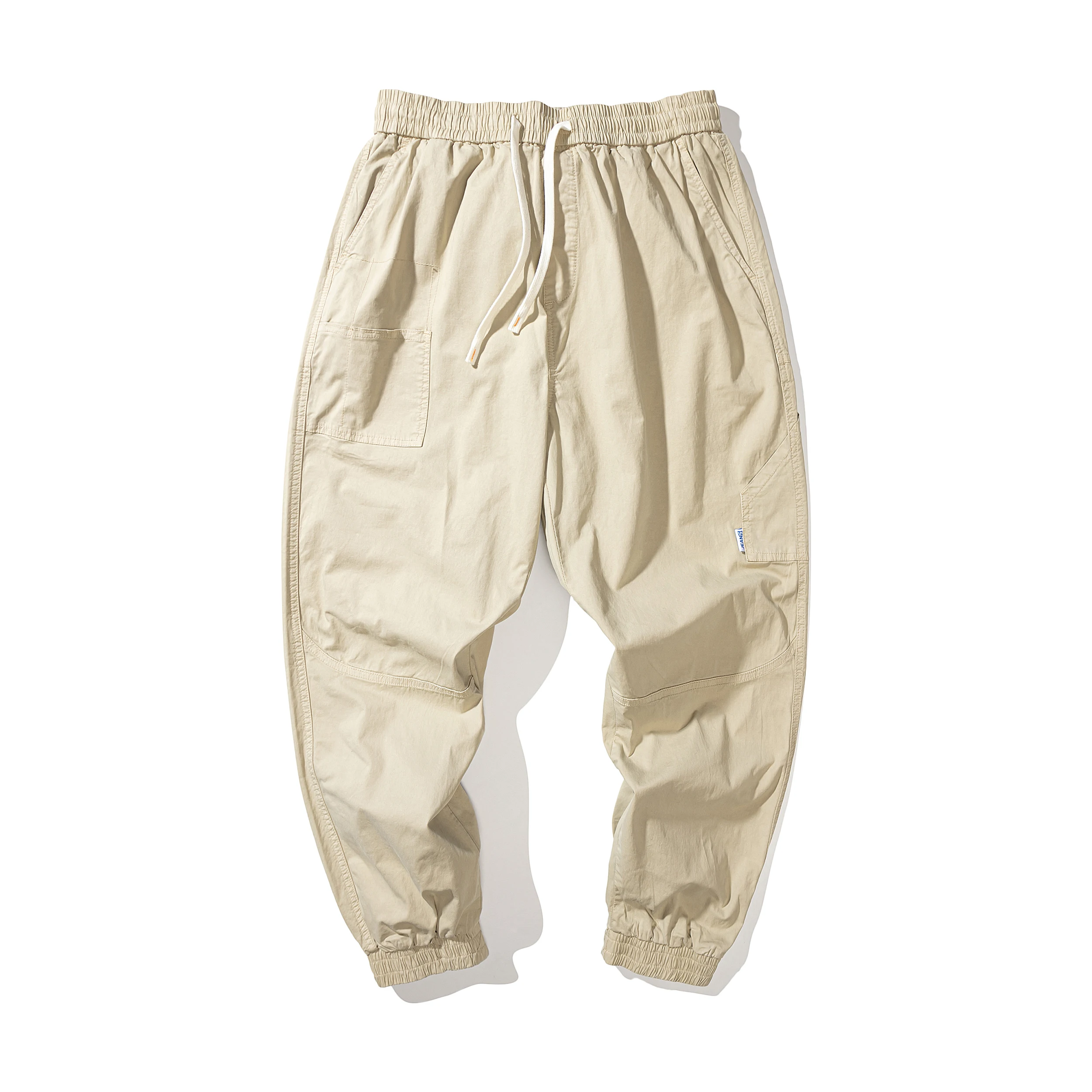 2022 Work Stylish Casual Army Green Mid-Waist Trousers Cotton Windproof Soft Loose Cargo Pants Men Streetwear