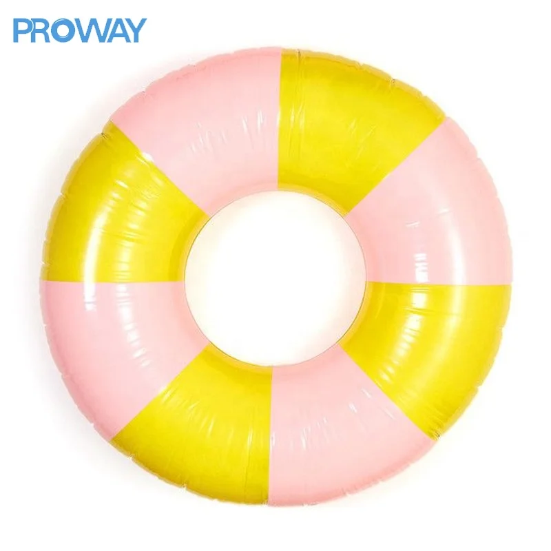PVC Swimming Ring Float Cartoon Unisex Classic Inflatable Swimming Rings Red White Inflatable Rings