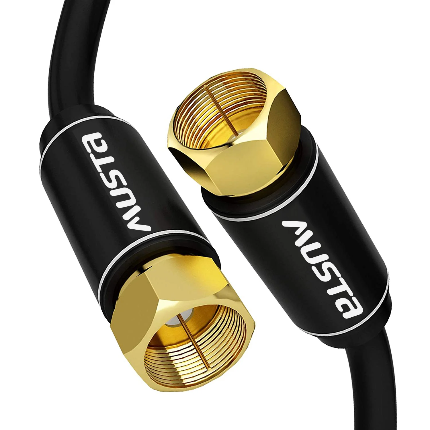 Nickel Plated TV Antenna Cable Connector 75ohm Rg6 Cable F Connector Coax Coaxial Cable Electronic Pvc Gold 18cable Coax Angle