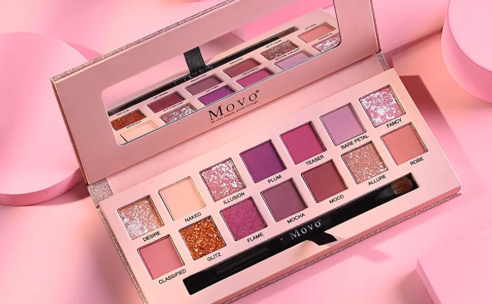 Eye Cosmetics 14 Colors Eye Shadow Makeup Pallet Shimmer Glitter Eyeshadow Powder Palette with Brush Gift Set