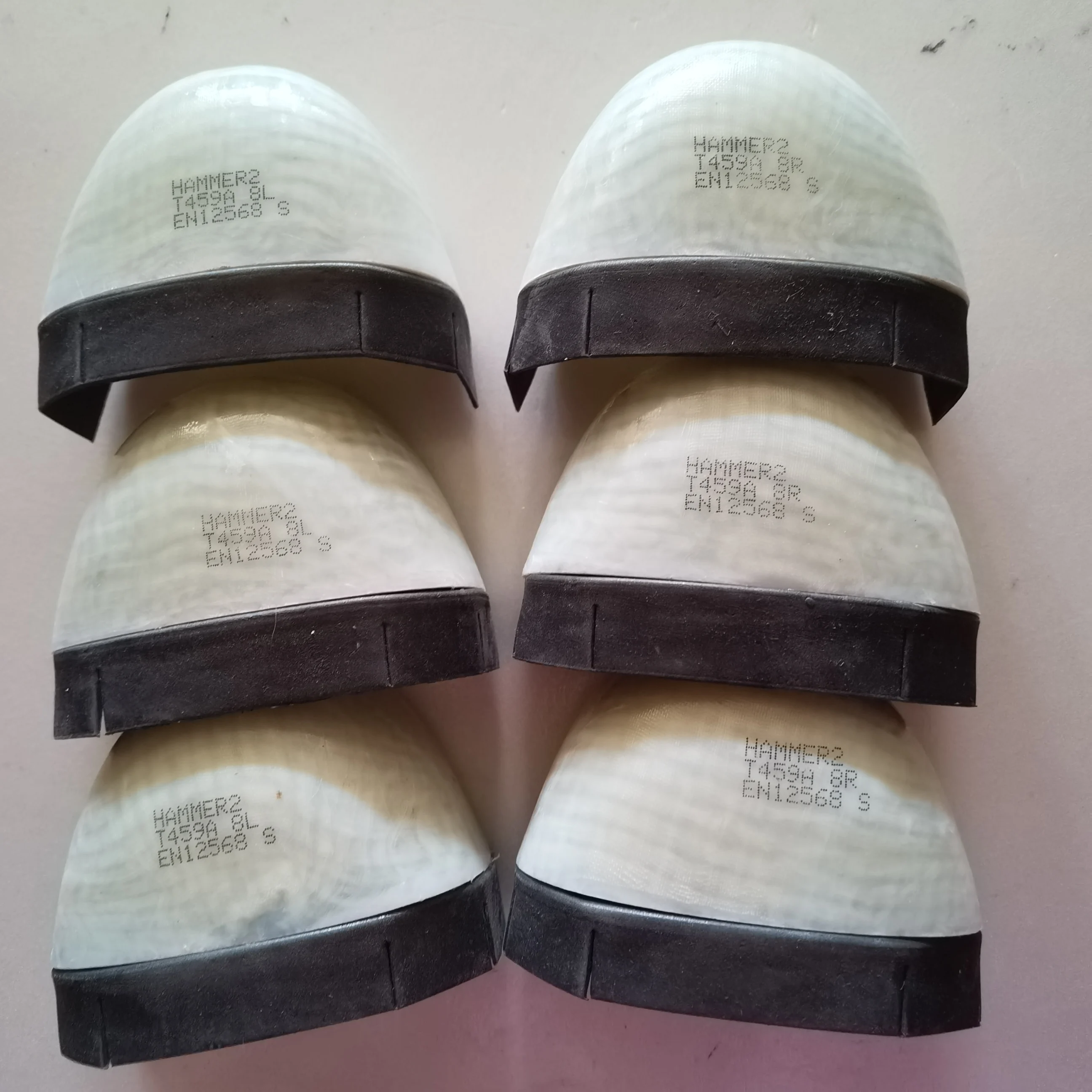 Safety Shoe Inserts Parts Removable Fiberglass Composite Toe Cap with Strip for Safety Shoes