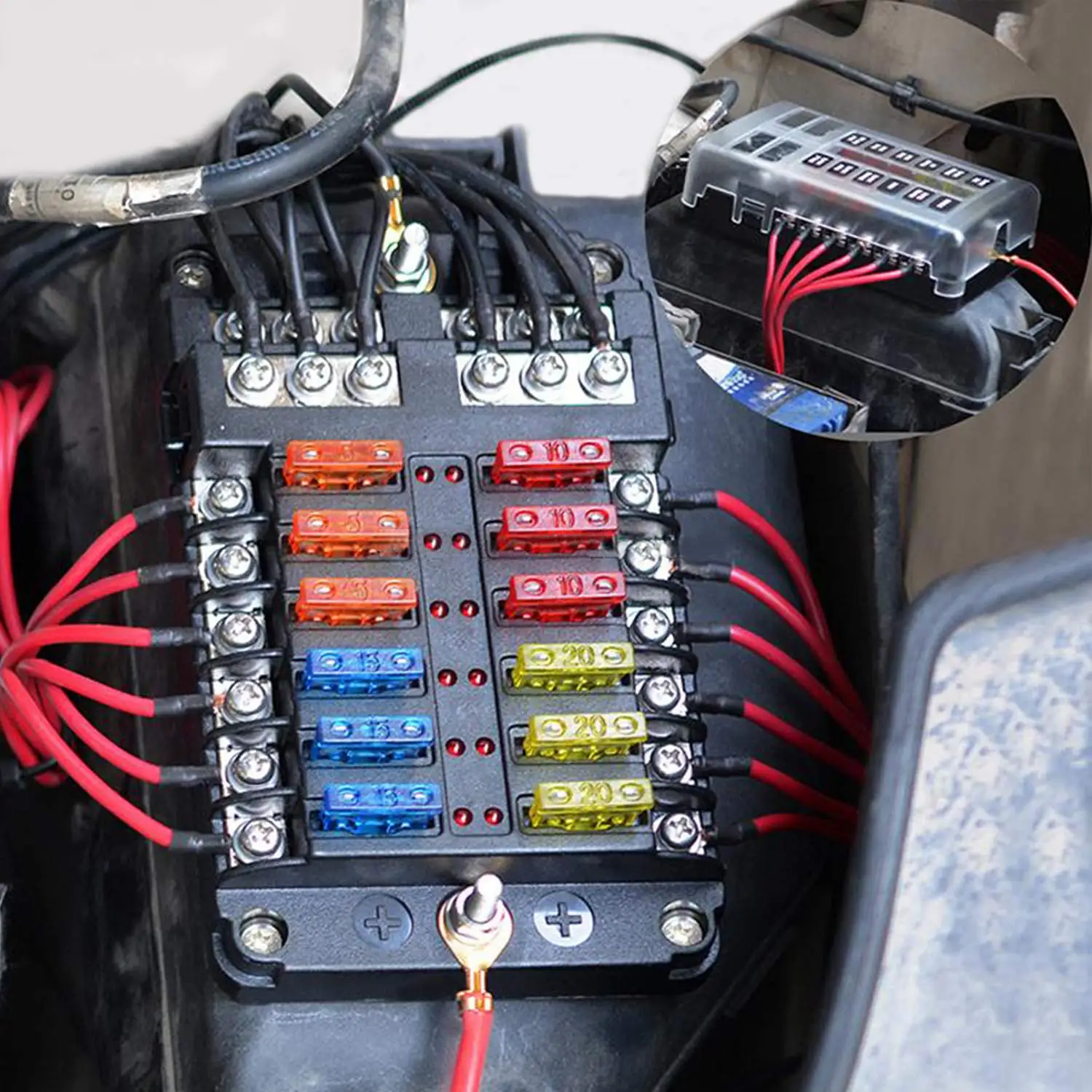 TIROL 30 AMP 40AMP 50AMP Car Fuse Mini Fuses Set Automotive Kit