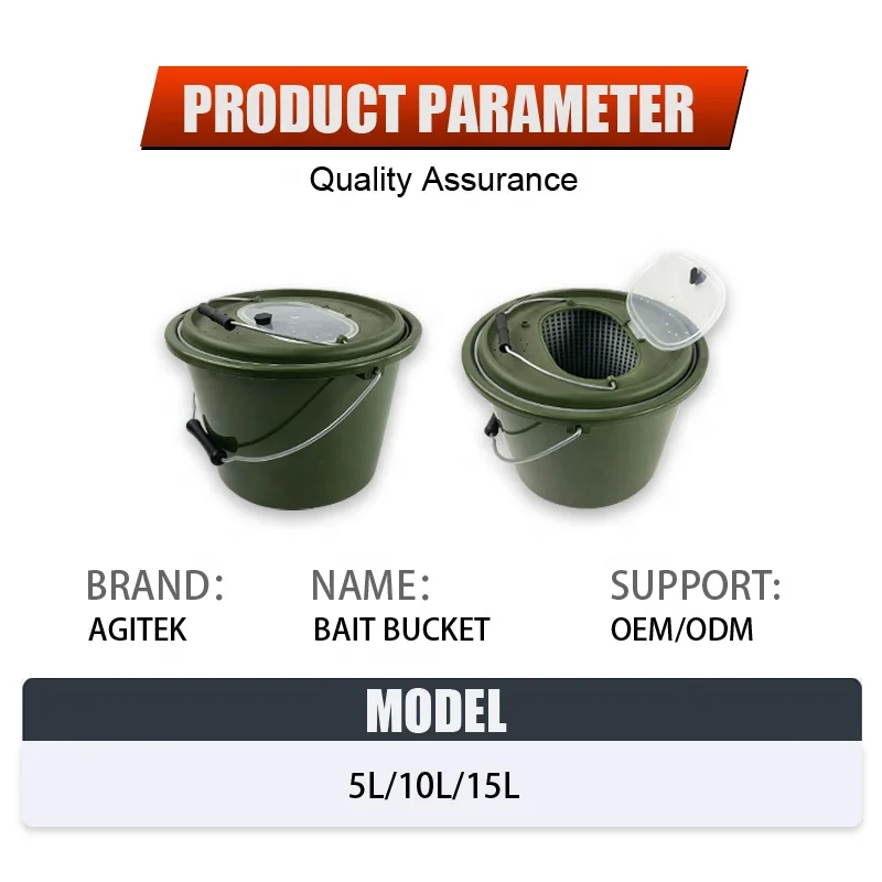 Tackle Factory Custom Double Live Baits Bucket Fishing Lures Bucket Rigid Fishing Box Tool Fishing Equipment Accessories