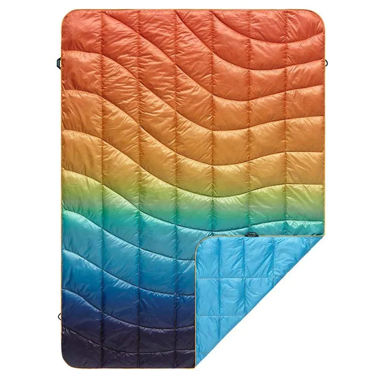 Puffy Printed Outdoor Camping Blanket for Traveling Picnics Beach Trips Concerts