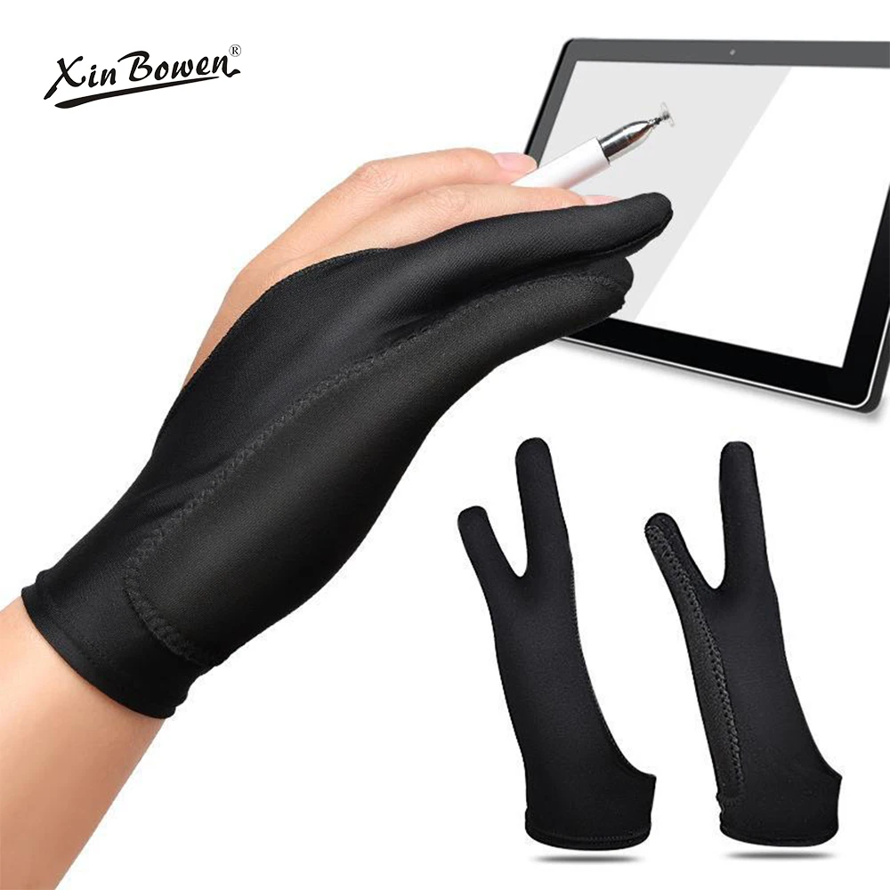 Xin Bowen  Art Glove Non -slip Two  Finger Painting Gloves For Artist Painting