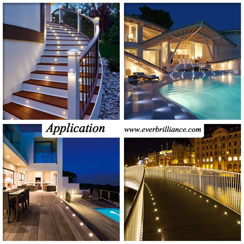 IP67 Led RGB DC12V Garden Lawn Implant Light Mini Deck 0.4W Outdoor Stairway Lane Lamps