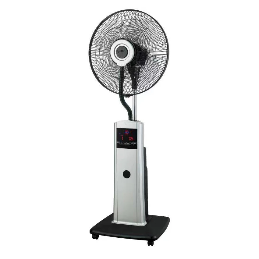 Hot sale portable fog cooling mist fan pedestal fan with water spray
