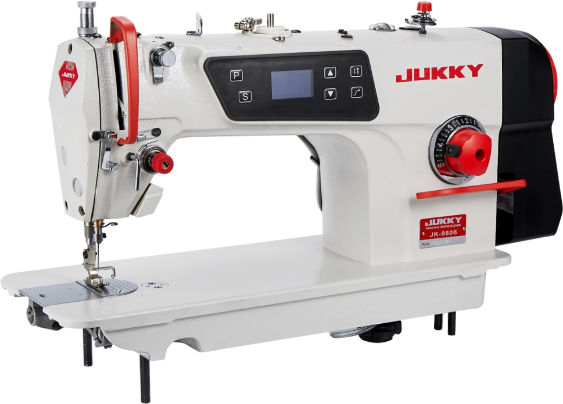 JK9802 High-Speed Automatic Lockstitch Industrial Sewing Machine Direct Drive Computerized Garments Leather New Condition
