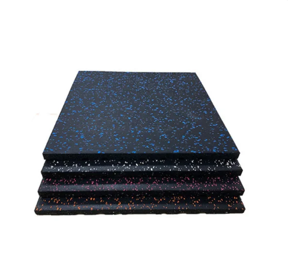 Eco-friendly customized 15/20/25/30mm epdm heavy duty clipped high density rubber gym mat for sale