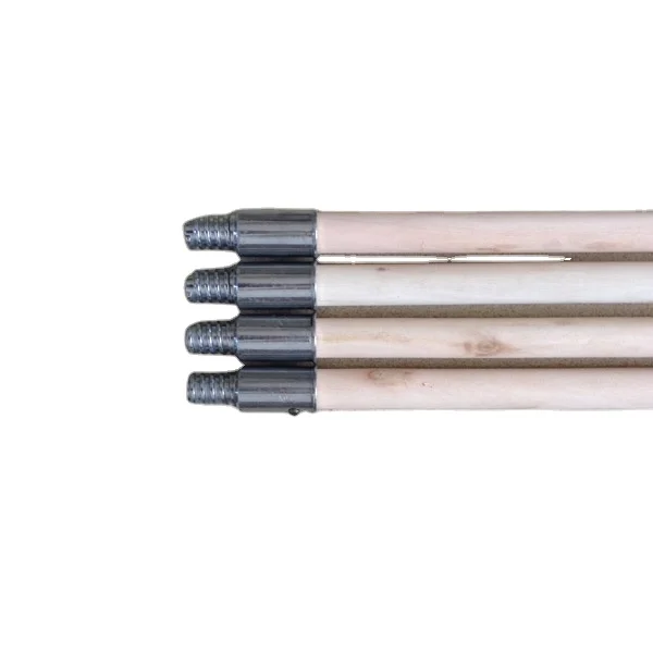 Competitive price wooden broom stick handle Metal screw