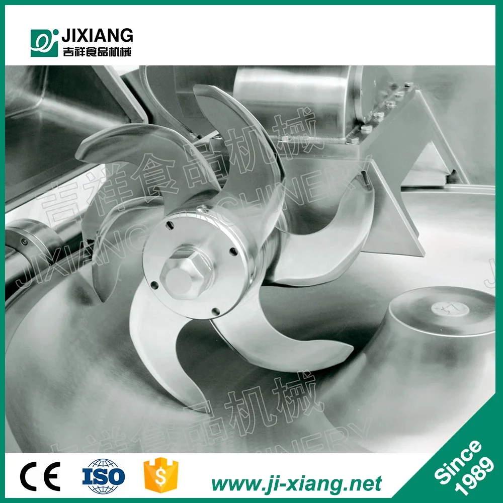 automatic chicken sausage making cutting high speed meat bowl cutter machine