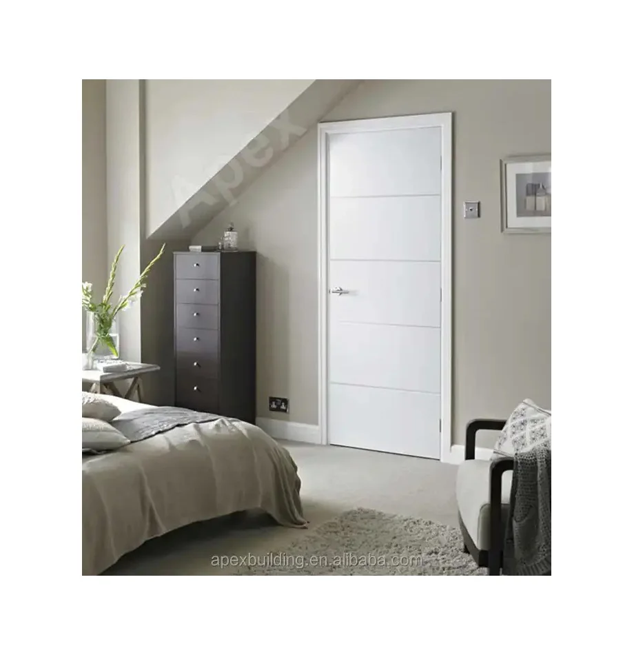 American Luxury Hotels Bedroom Panels Fashion Designs Solid Door Wooden Interior White Flush