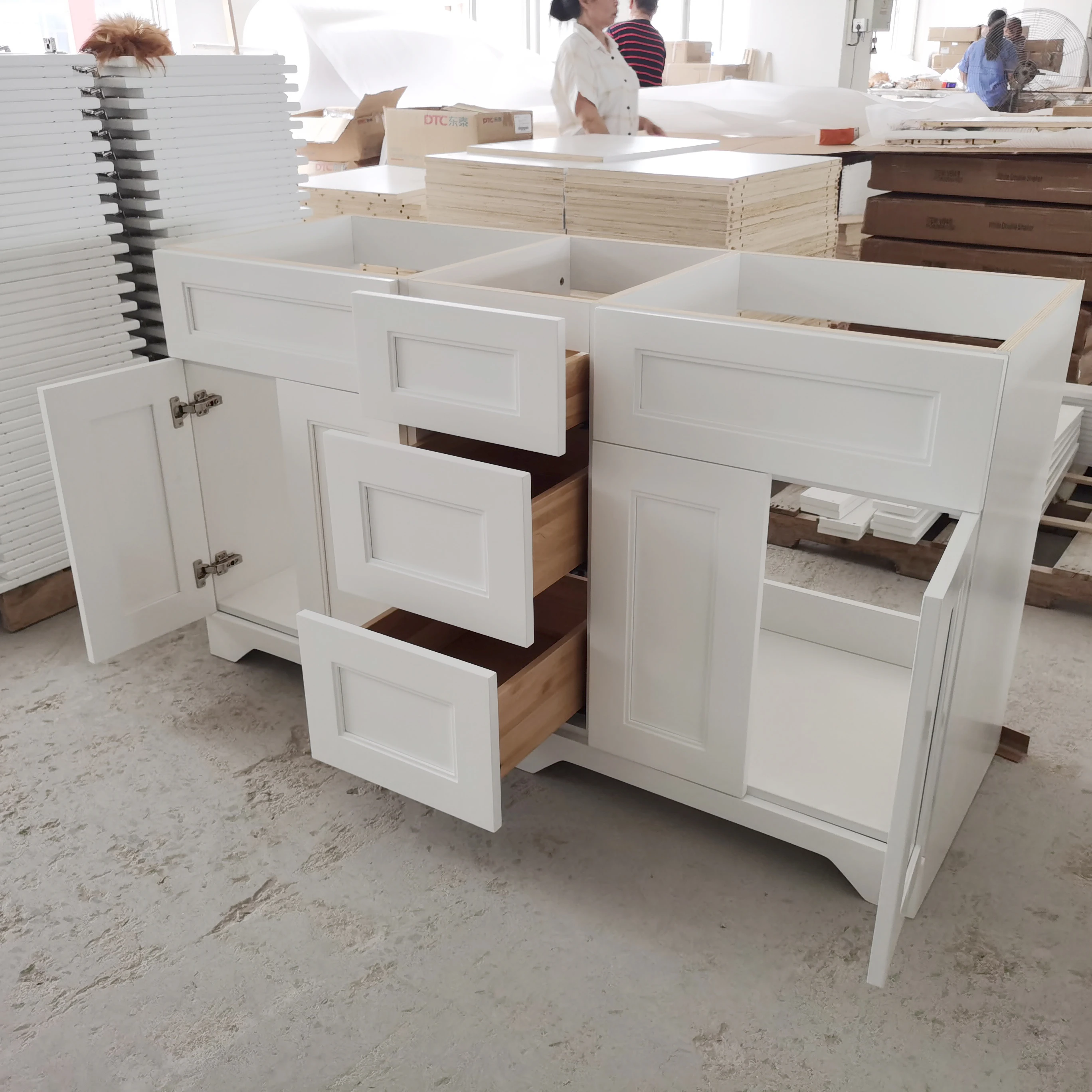Американские кухонные шкафы из массива дерева, оптовая продажа, шкафы RTA, шейкер, белые кухонные шкафы
