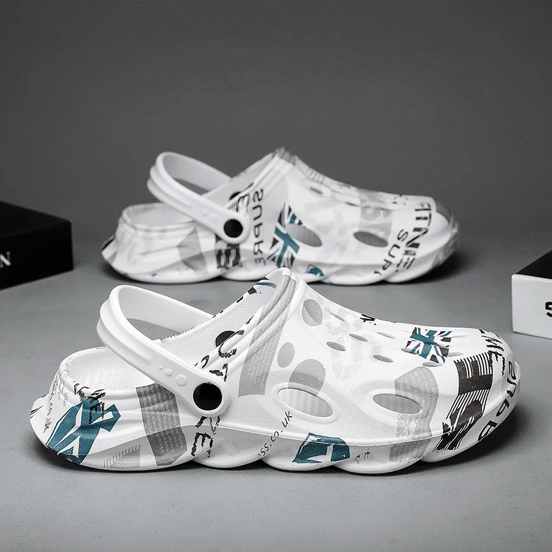 Eva Upper Men Slides Slippers Internet celebrity stepping on shit redtape shoes for men