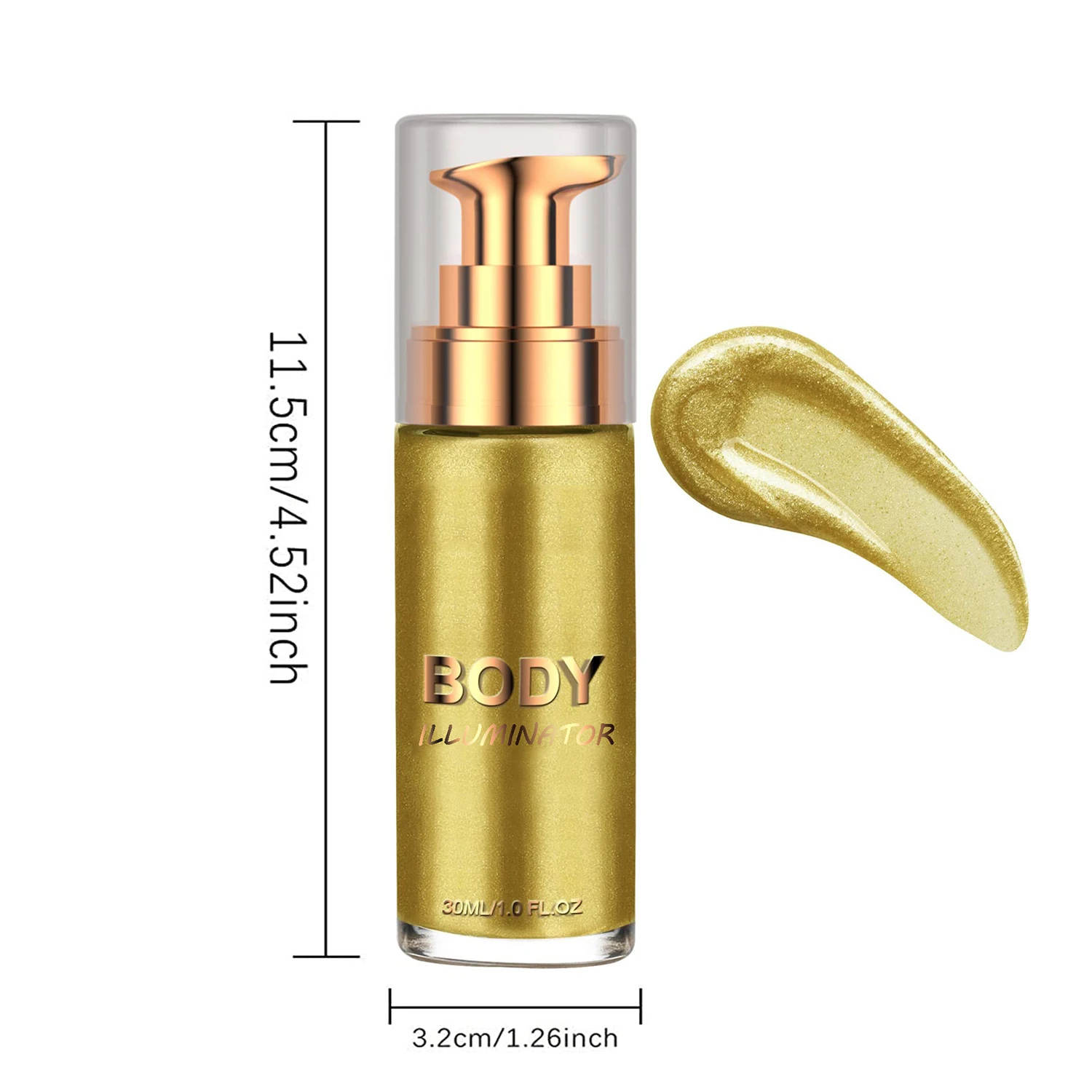 Small MOQ Shimmering Body Glitter Tanning Shimmer Spray Private Label Hot Sale Natural ODM OEM Liquid Highlighter Makeup