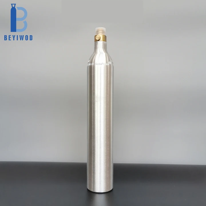 Refillable food Grade soda cylinder  Beverage 425g 0.6l 60L water  co2 bottle  gas cylinders for sale