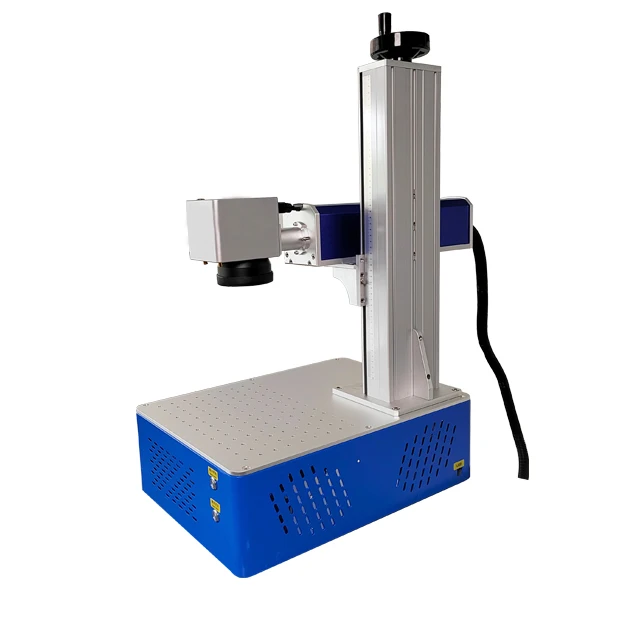 Portable Fiber Laser Marking Machine For Advertising Company Nonmetal Metal Gold Silver Stainless Steel Marks