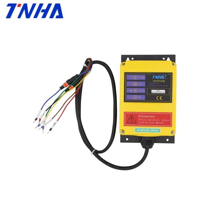 TNHA1-A2S 2 channel electric winch wireless rf controller   24v bridge lifting universal remote control for Hoist Crane