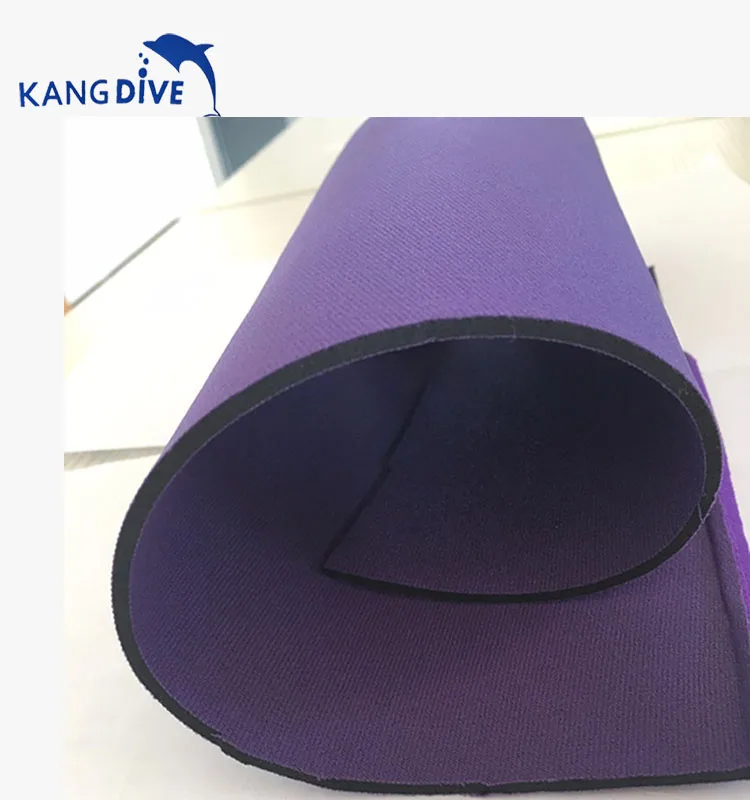 
1mm 1.5mm 2.5mm Neoprene Rubber Sheet Laminated Fabric For Surfing Products 
