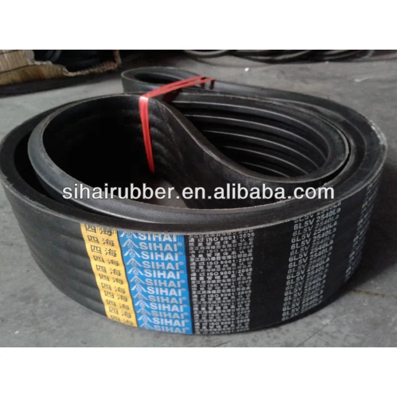 Direct Factory SIHAI 5L 3V classical wrapped v-belt Transmission V-Belt For Transmission