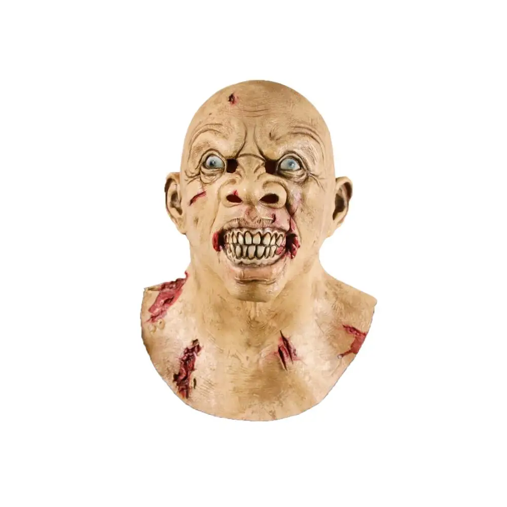 
Molezu OEM Halloween Latex High Quality Creepy Cosplay Horror Scary Head Mask Zombie Full Face Party Masks for Festivels 