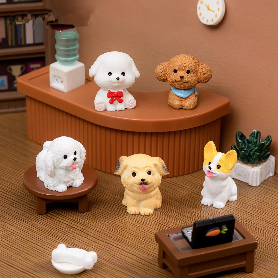 Wholesale Cute Small Animal Decor Creative Miniature Landscape Ornaments Resin Decoration For Gift