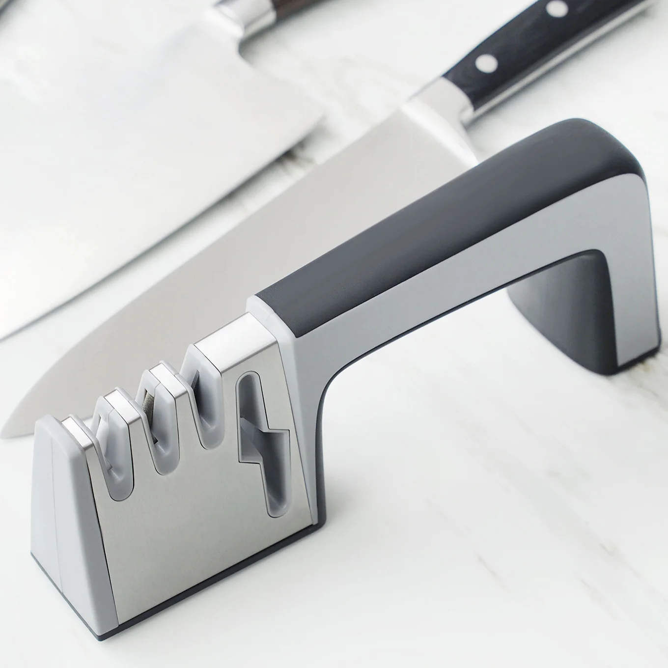 3-Stage Knife Sharpening Tool Blades Kitchen Chef Scissors Sharpener Straight Serrated Knife Sharpener