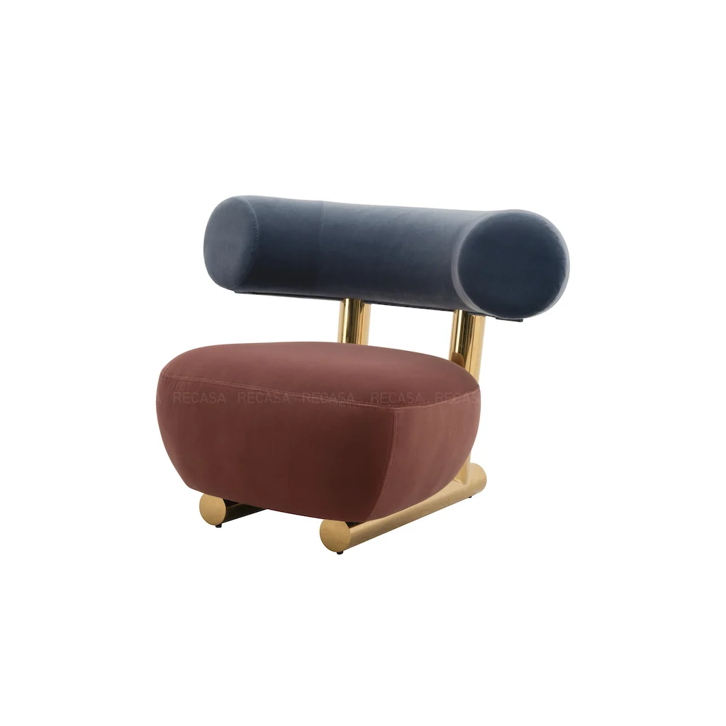 Multi color Living Room Chair Wool Fabric Lounge Chair Velvet Leisure Chair