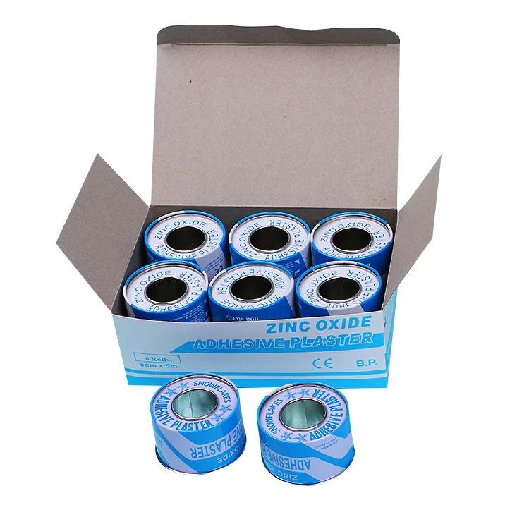 zinc oxide adhesive plaster tape in tin surgical