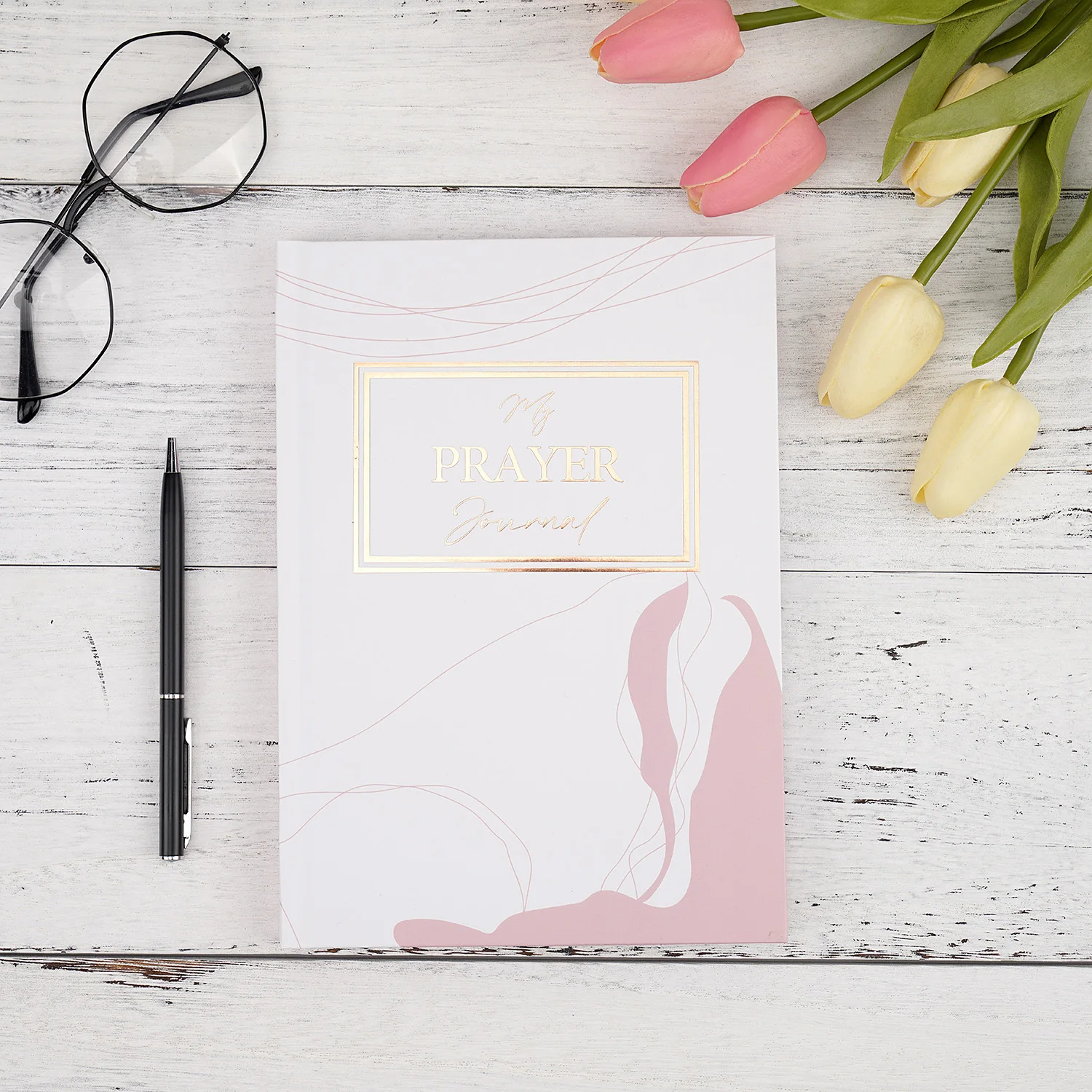 Custom Design Hardcover leather journal Prayer Inspirational Agenda Custom Spiral Christian Planner Book Gratitude Diary Journal