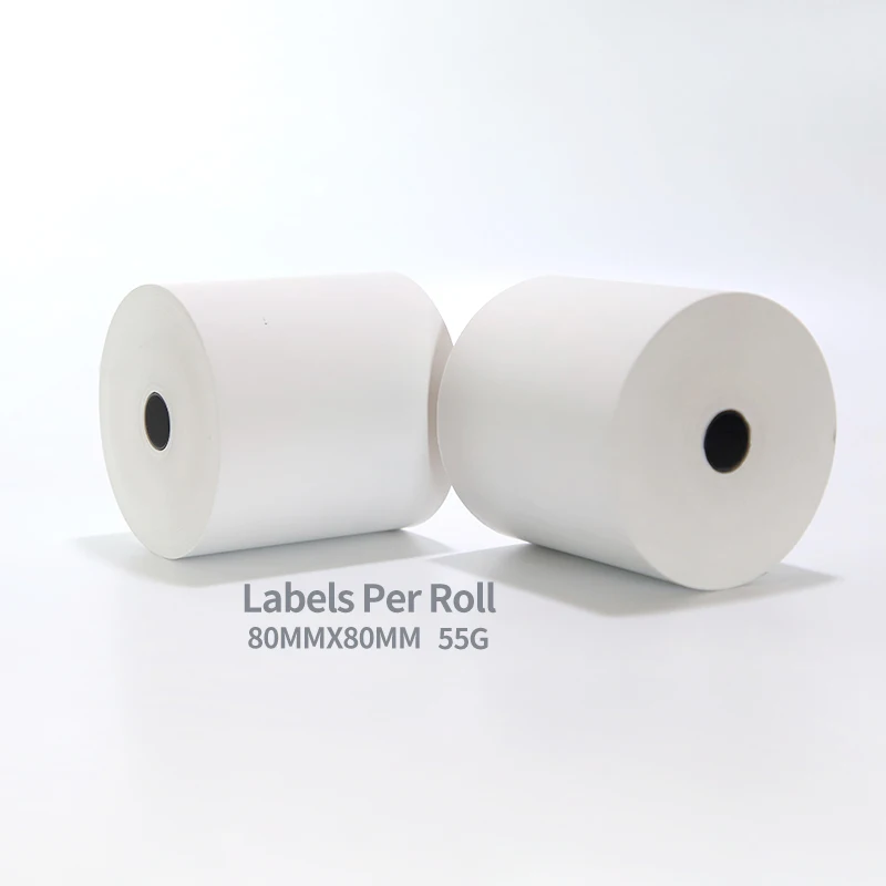 Производство Китай 80*60 мм 80*80 80*70 термобумага рулон для еды и напитков небольшой билет кассовый аппарат