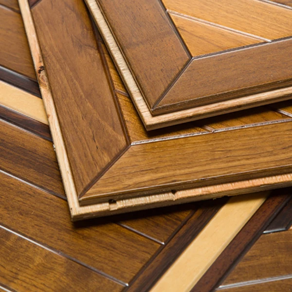 High Quality Teak Rosewood Birch Combination Indoor Engineered Wood Flooring Classical Elegance Art Parquet Flooring