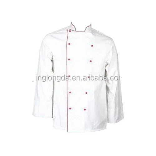 
China Practical Long Sleeve White Chef Shirt Uniform 