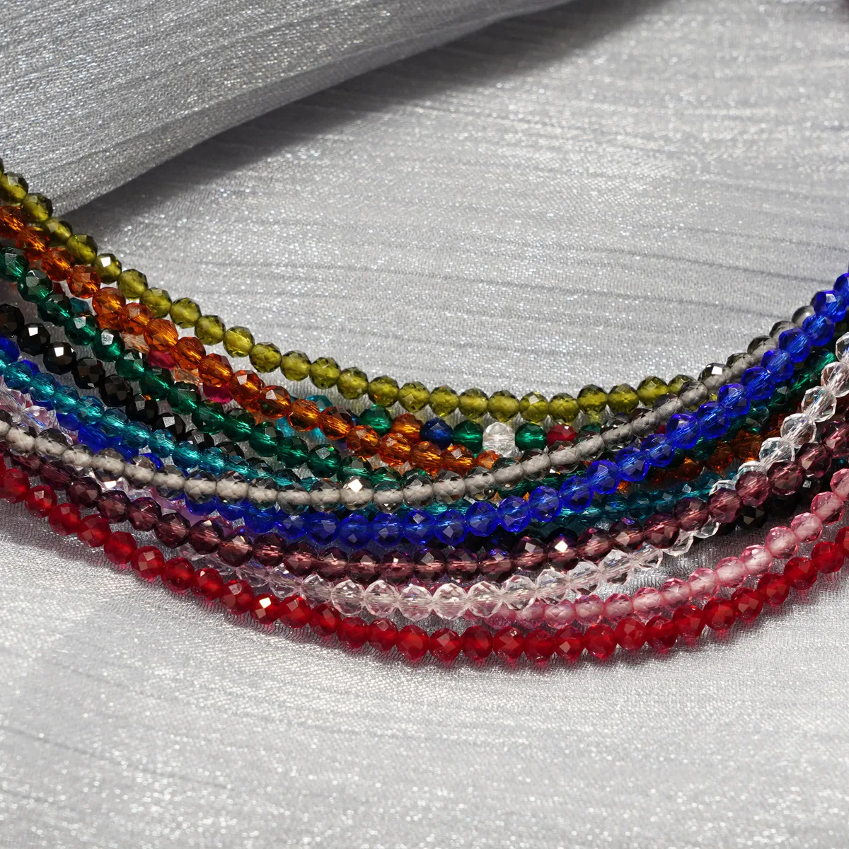 Colorful Crystal Bead Glasses Chain Sunglasses Holder Face Mask Retainer