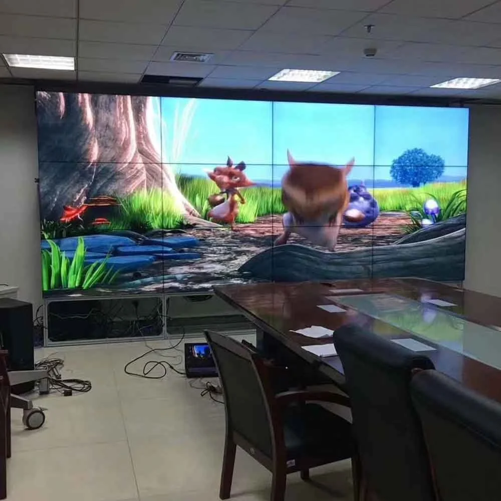 49inch panel 3.5mm narrow bezel UHD resolution lcd video wall monitor 0.88 mm Commercial LCD Screen Display