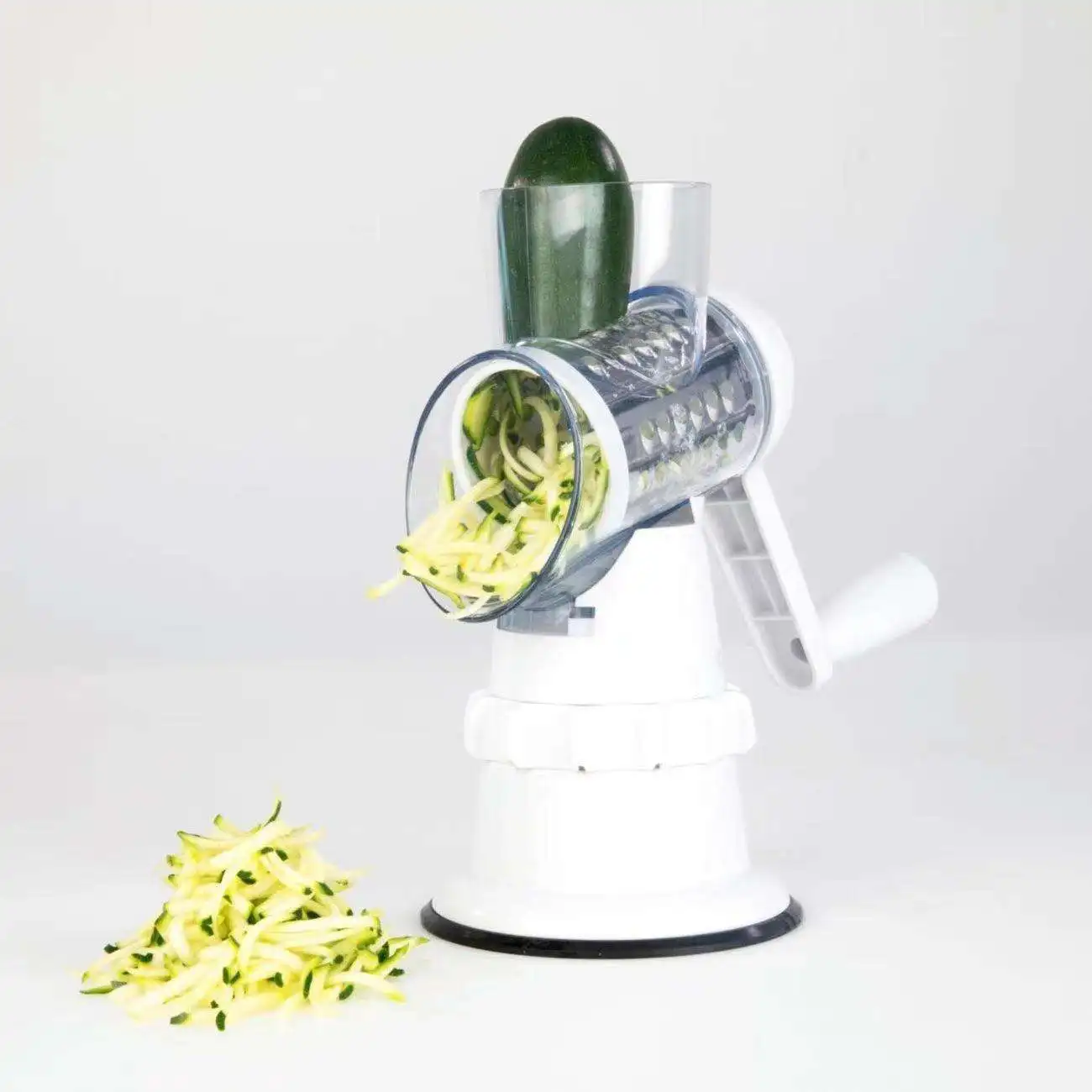 stainless steel hand rotary food roller vegetable cutter cheese shredder cheese grater machine with container handle