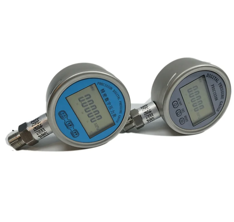 60mm 80mm 100mm digital pressure gauge RS485 crystal gas pressure gauge manometer