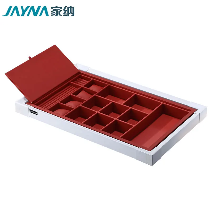 JAYNA Hot Sale PU Organizer Closet storage box Luxury Jewelry Tray