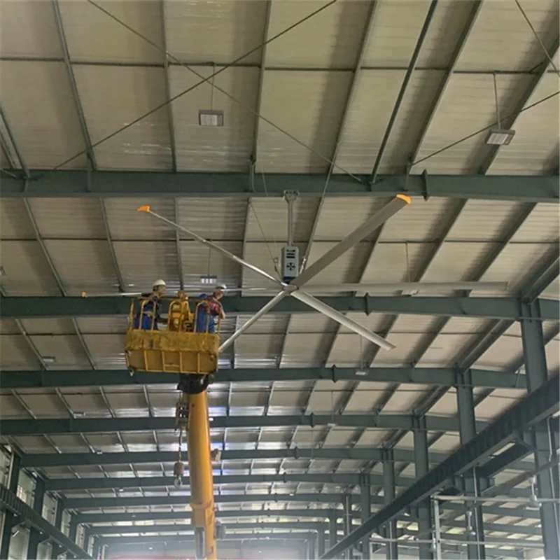 26FT 8m Africa Hot Air Blower Cooling Cheap Price Giant HVLS Ceiling Fan for Industrial