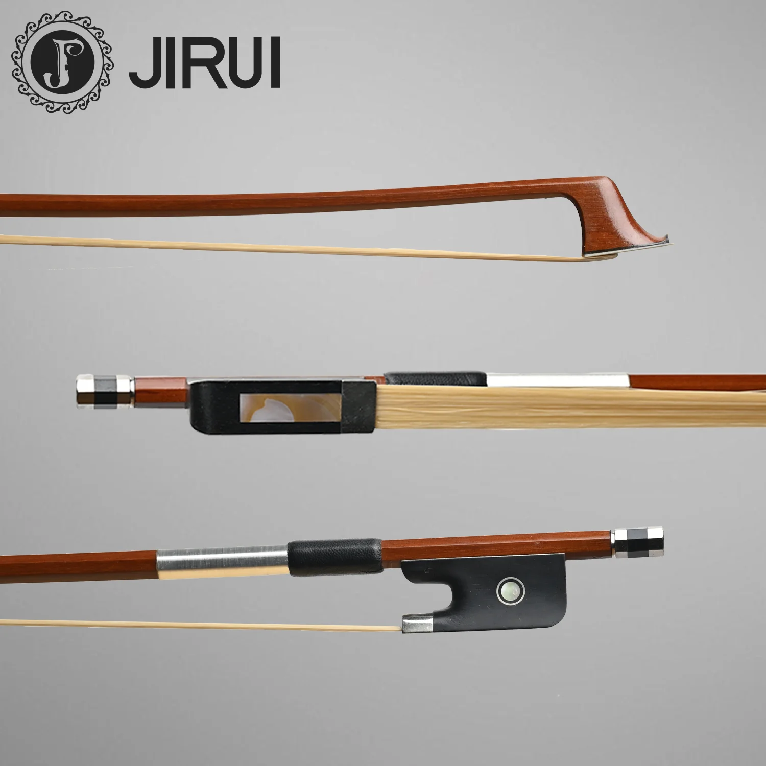 Cello bow 4/4 1/2 handmade horse hair professional suzhou price Violin bow accessories Brazil Wood Frog Ebony