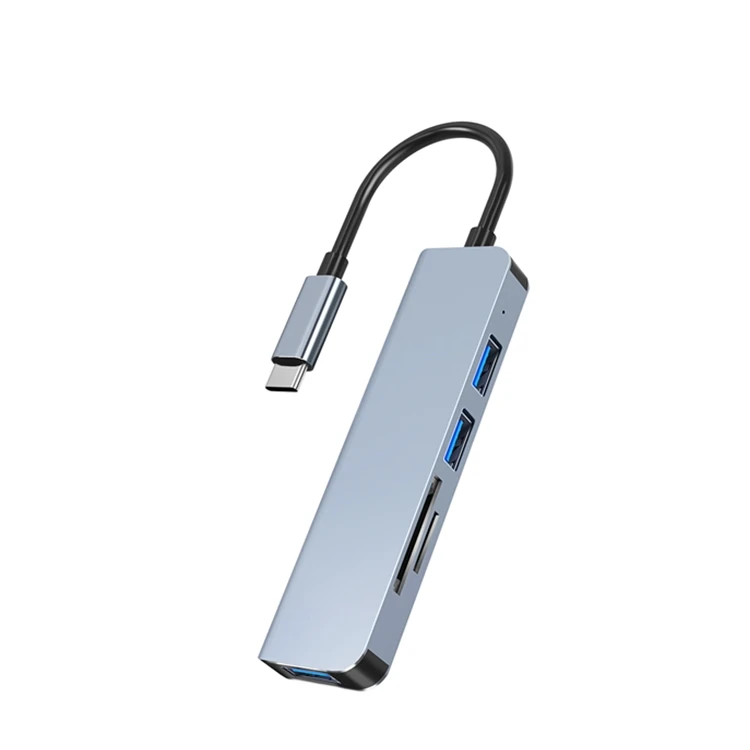 5 в 1 Тип C концентратор портов адаптер TF Card Reader USB 3 0 2 порта для ноутбука смарт-телефон ПК Компьютерные