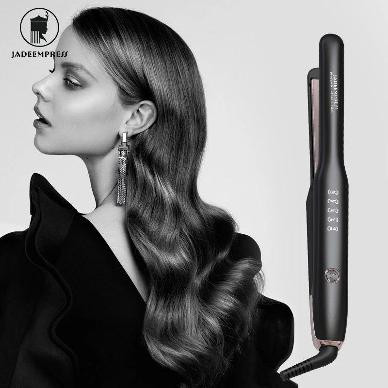 Pencil Flat Iron and MCH Hair Straightener Ceramic Coating Plate Flat Iron,Fast Heating with LED Display