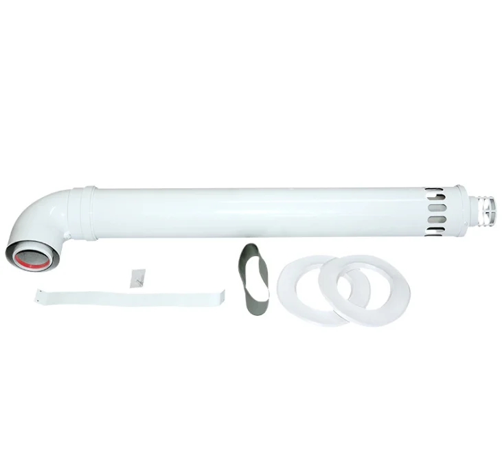 Gas Heater Part Aluminum Coaxial 60/100 mm flue pipe elbow 45/90 degree Non-condensing