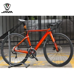 JAVA FUOCO Factory Best Price Full Carbon Fiber Road Bike  22 speed 700C Complete SHIMANO Disc Brake Racing Bicycle for Adult