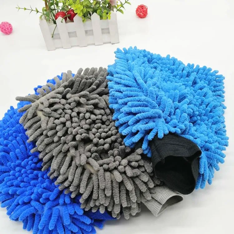 Chenille Wash mitt microfiber wash mitt chenille with 100% polyester car wash mitt
