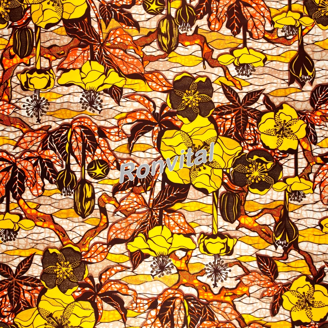 Custom woodine fabric /Made to order veritable real wax fabric /Custom wax print fabric