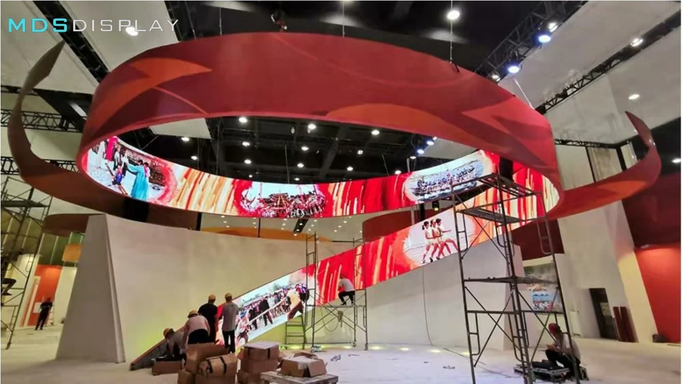MDS New product P1.25  indoor soft led module  flexible led module event screen video pantalla led para publicidad
