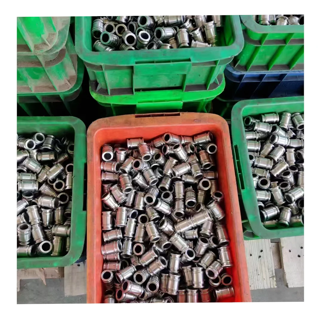 Round coupling sleeve CNC machining service bushing metal alloy spacer sleeve bushing
